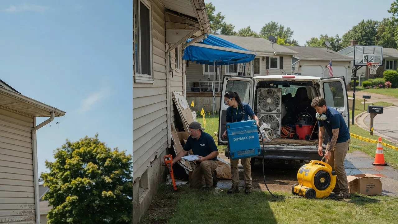 Ceiling Leak Cleanup in Bristol, WI near me